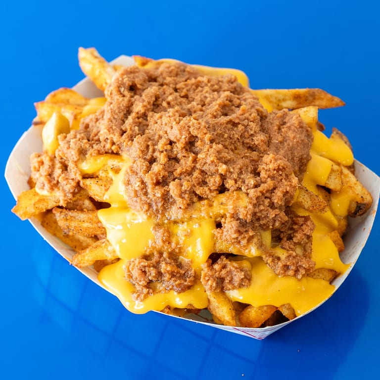 Delicious Cheese Fries Await You